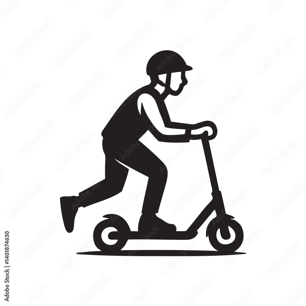 boy on scooter boy on scooter