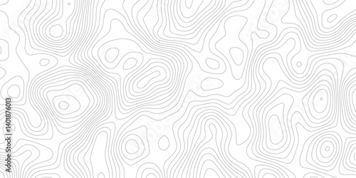 Abstract gold topographic lines on a green background. Golden line waves topographical design. Geographic mountain contours Vector Illustration.