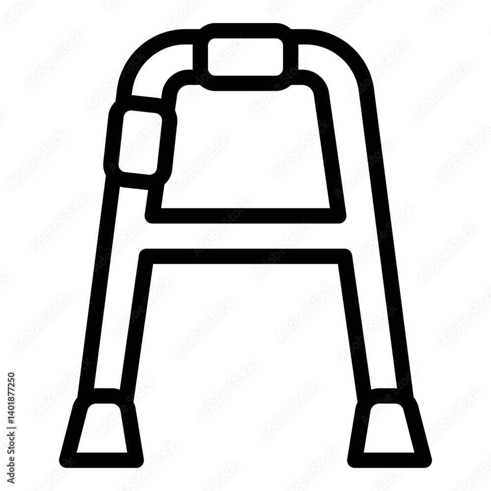 walking frame outline icon to aid mobility walking frame outline icon to aid mobility