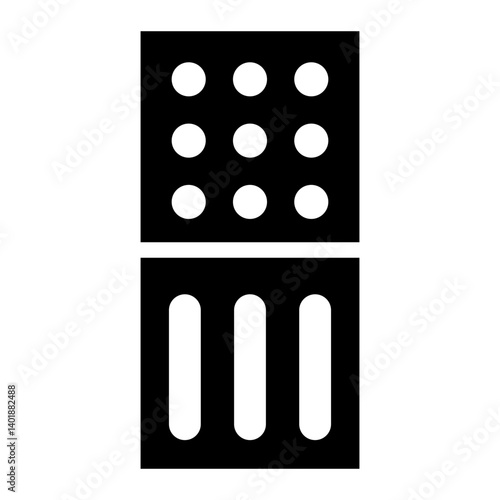 tactile paving glyph icon for visual impairment navigation