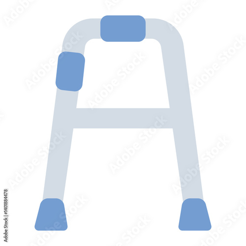 walking frame flat icon to aid mobility
