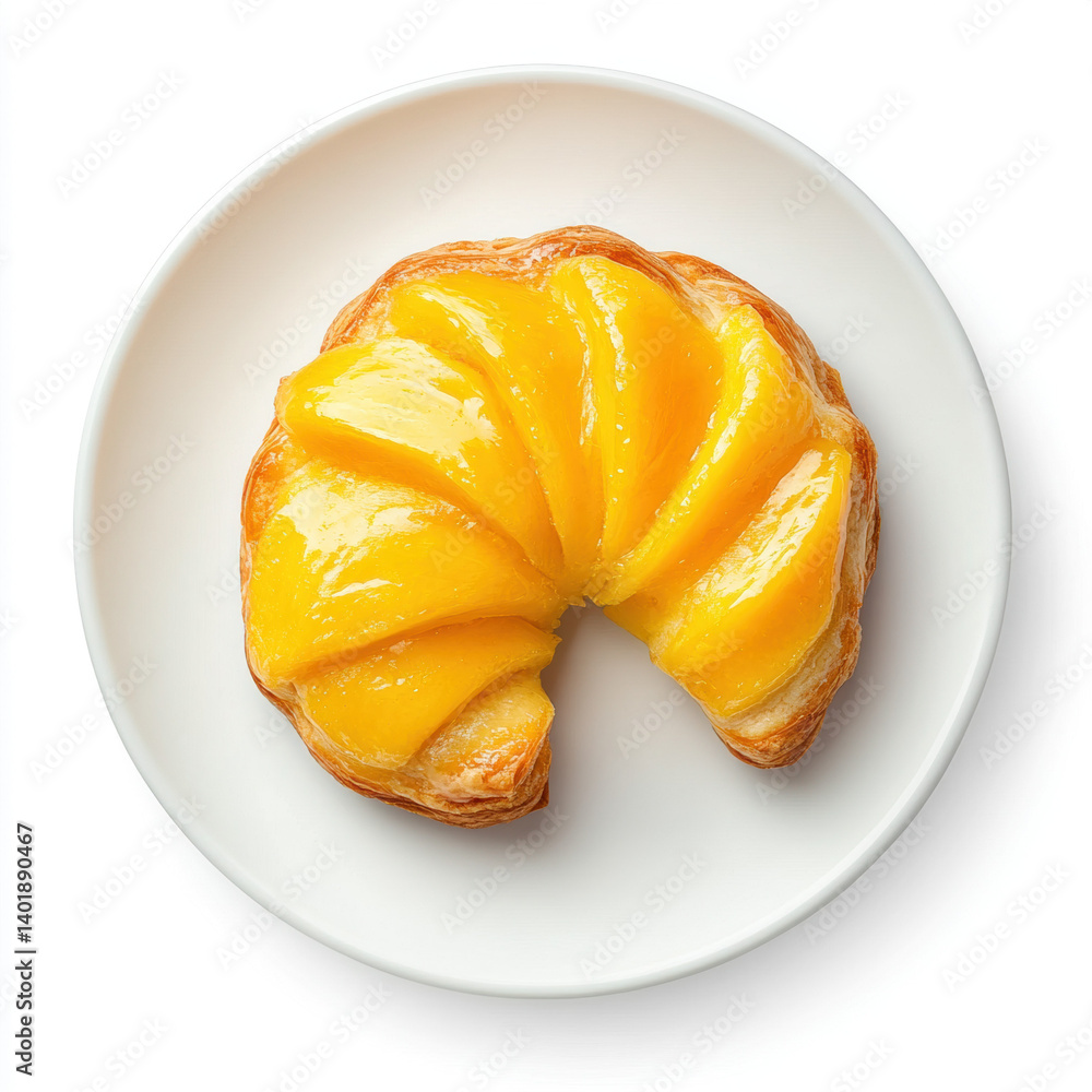 Fresh orange slices on a white plate with a healthy and delicious breakfast snack Fresh orange slices on a white plate with a healthy and delicious breakfast snack