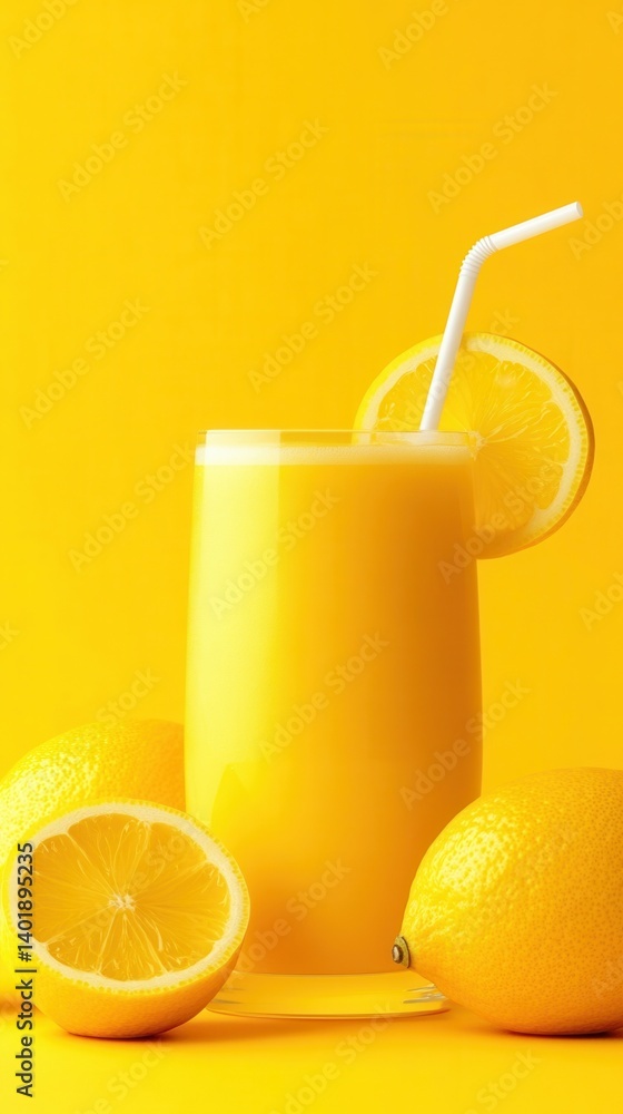 lemonade day concept. Refreshing lemon drink with citrus fruits on a bright yellow background. lemonade day concept. Refreshing lemon drink with citrus fruits on a bright yellow background.