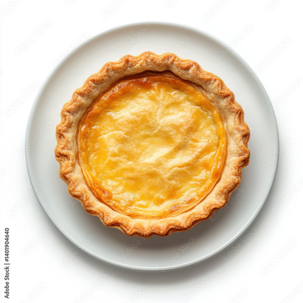 Homemade apple pie on a white plate with a golden crust and sweet filling Homemade apple pie on a white plate with a golden crust and sweet filling