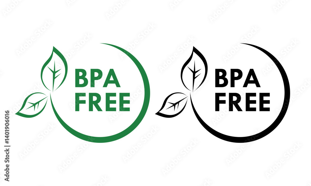 BPA free design logo template illustration