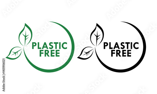 Obraz na płótnie Plastice free design logo template illustration w salonie