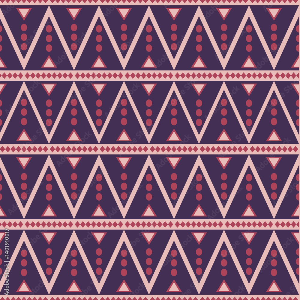 Seamless Ethnic Pattern Texture. Navajo Geometric Print, Rustic Decorative Seamless Ethnic Pattern Texture. Navajo Geometric Print, Rustic Decorative