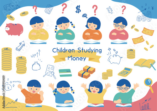 お金について学ぶ子どもたち