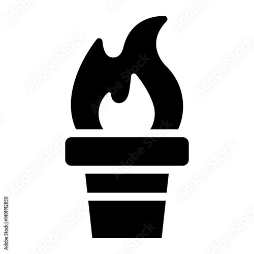 firelight glyph icon for night hunting torch gear