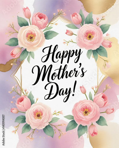 Celebrate Mother's Day with this timeless and elegant floral art.