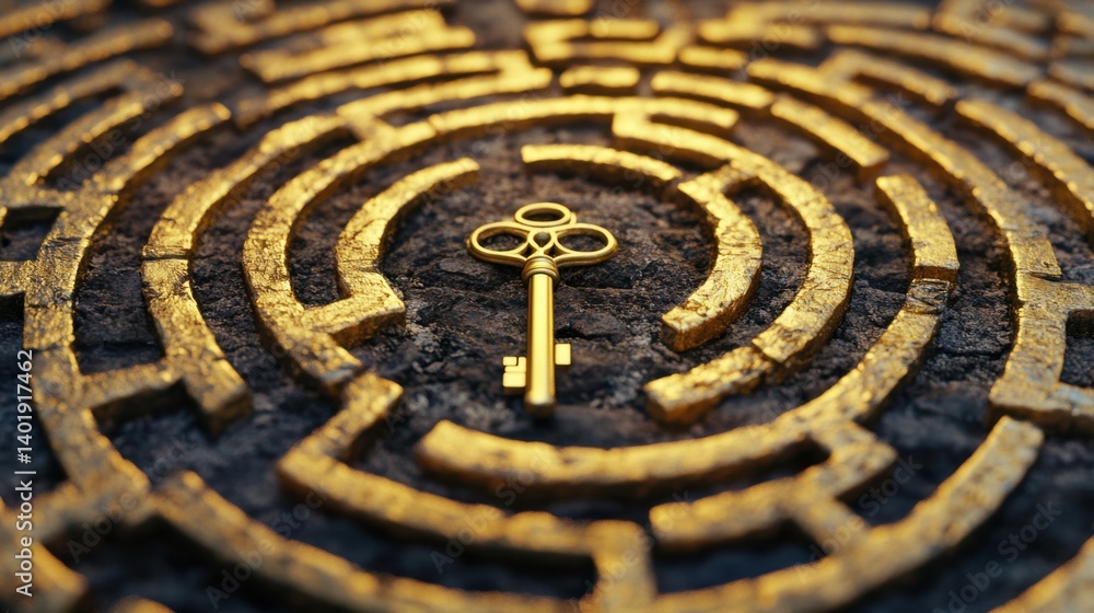 The Confidence Code. Golden Key in a Circular Stone Maze The Confidence Code. Golden Key in a Circular Stone Maze