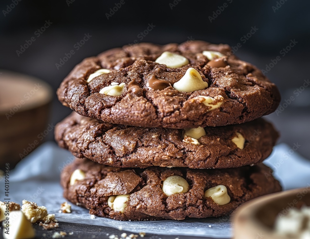 Stack of chocolate chip cookies Stack of chocolate chip cookies