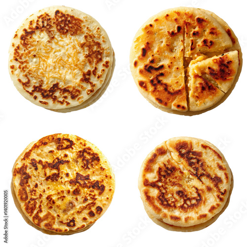 Cheesy Bean Pupusa, Top View