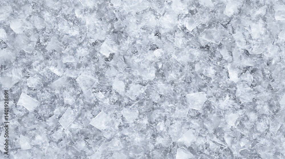 A white background with a lot of ice A white background with a lot of ice