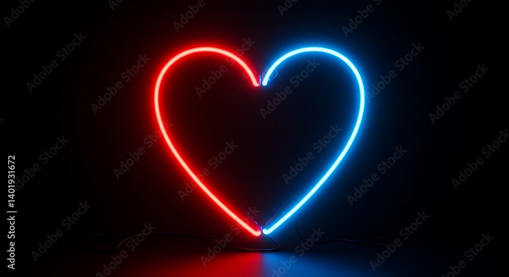 Crimson & Azure Glow AI Generated Crimson & Azure Glow AI Generated