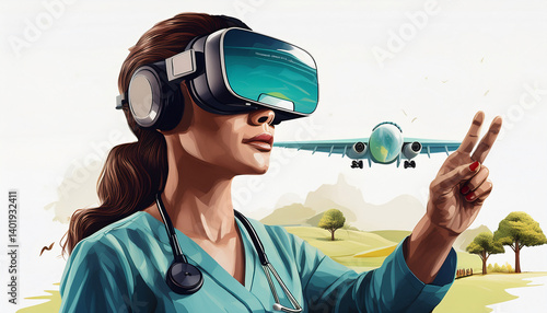 003-053-143-VR experiences showing how policies affect rural healthcare. isolate with white background 1