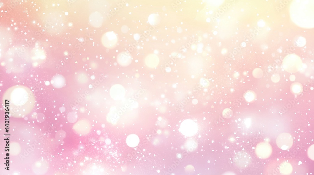 A soft, pastel-colored background with sparkling bokeh. A soft, pastel-colored background with sparkling bokeh.