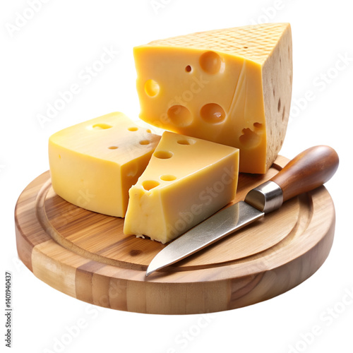 Cheese on wood
