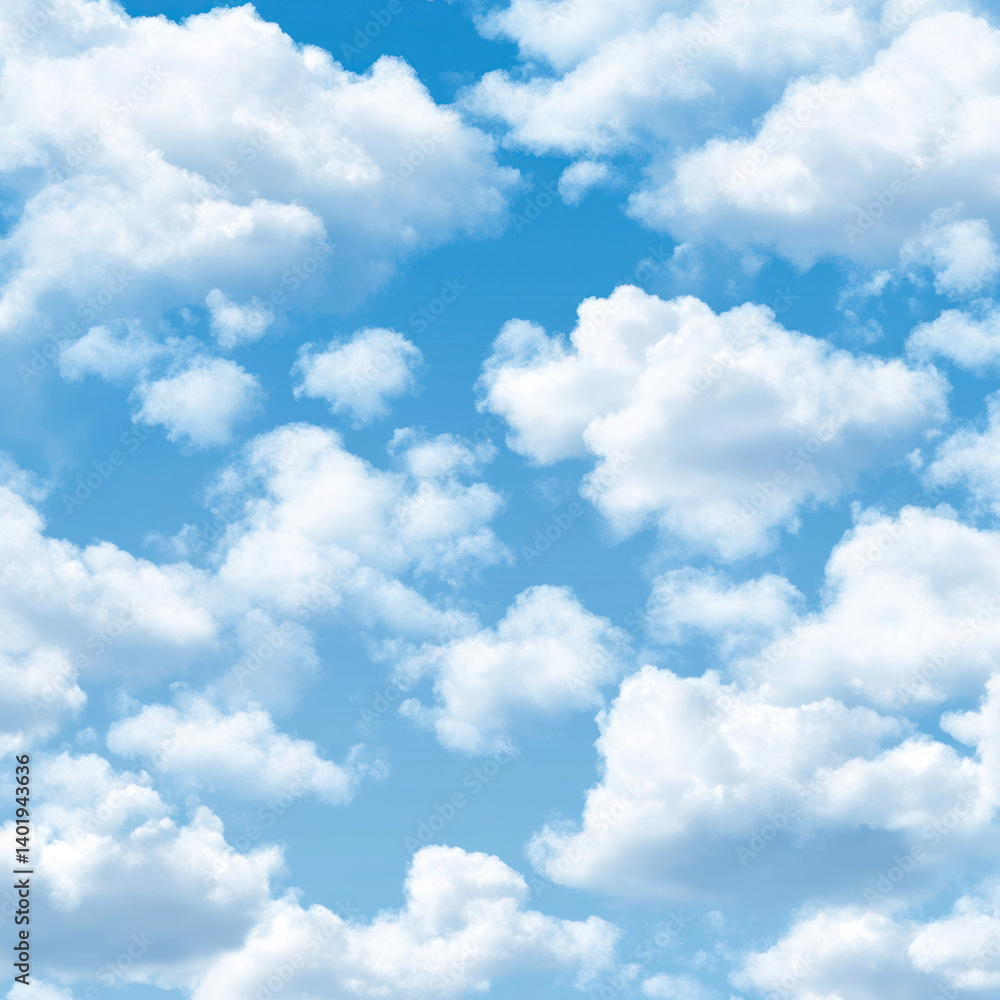 Obraz premium blue sky with white clouds