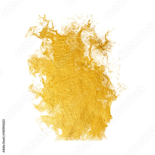 Quadro em tela Golden textured abstract art