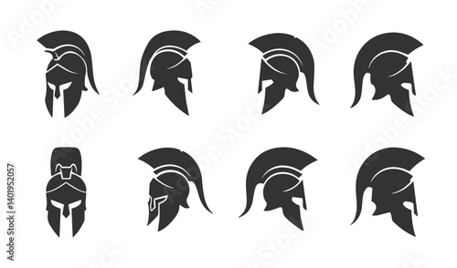 Modern Spartan Helmet Art enhancing bold graphic designs with creative flair and rich history perfect for striking visual projects

