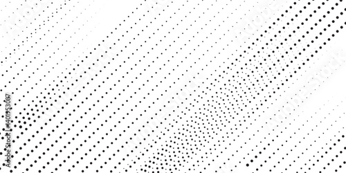 Halftone gradient vector background. From light to dark dots. vector ilustration