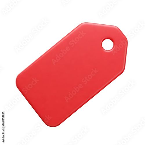 3d icon illustration of a price tag