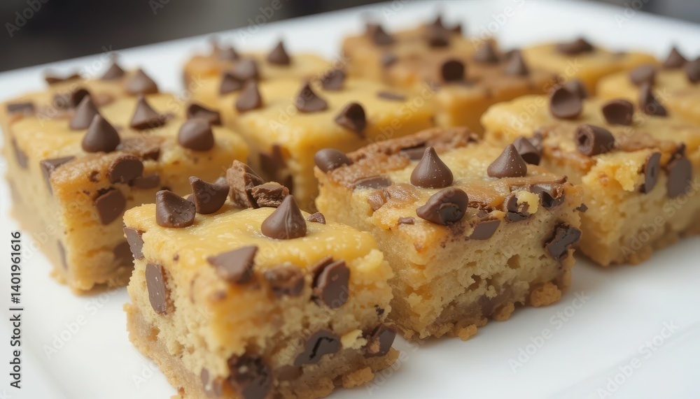 Baking chocolate chip cookie bars home kitchen recipe guide warm environment close viewpoint Baking chocolate chip cookie bars home kitchen recipe guide warm environment close viewpoint