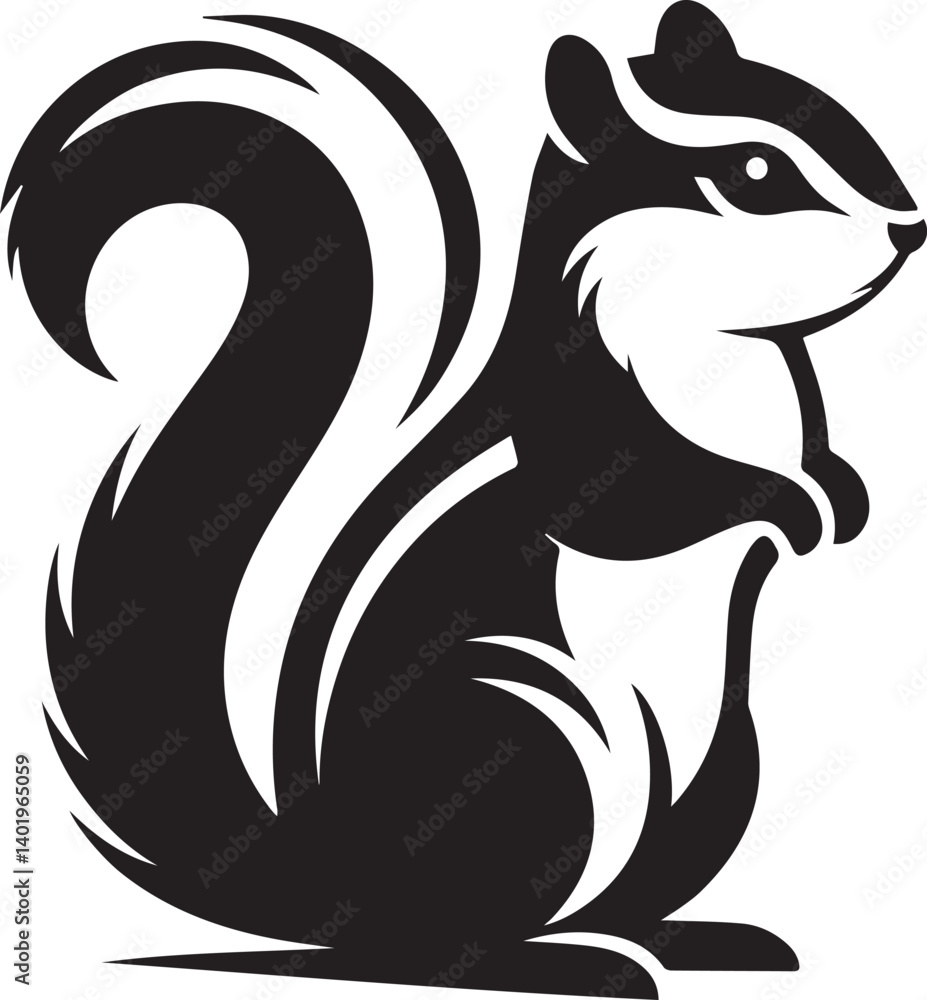 black and white squirrel, squirrel illustration, squirrel silhouette vector isolated on white background black and white squirrel, squirrel illustration, squirrel silhouette vector isolated on white background