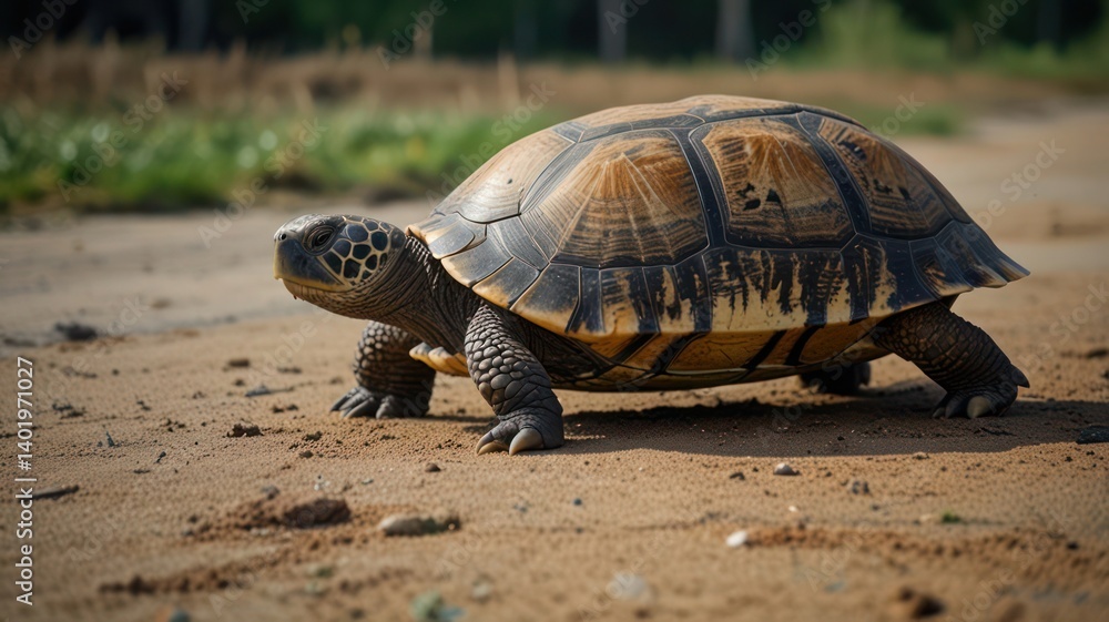Obraz premium turtle on the ground