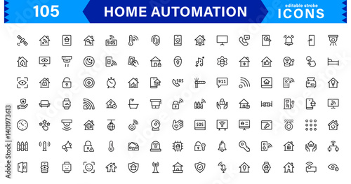 Home Automation Projects with Sleek and Modern Icons. Includes Everything You Need for Smart Homes, Device Control, and Automation Solutions.
