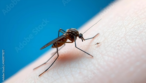 Wallpaper Mural Vector View: Human-Mosquito Interaction in Focus Torontodigital.ca