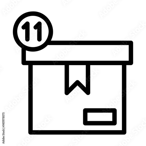 shopping notify Line Icon