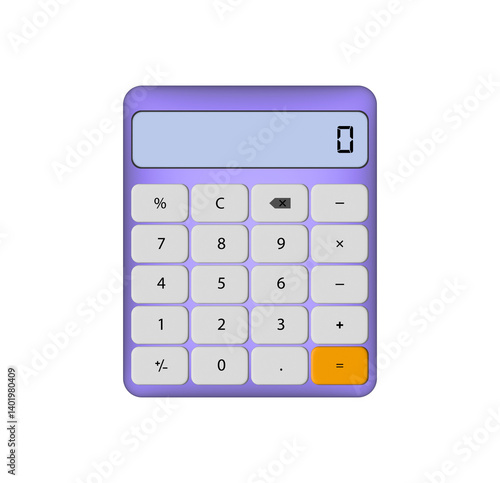 Fancy Calculator illustration, Calculator icons with blank screen, Beautiful Calculator icon with transparent background.