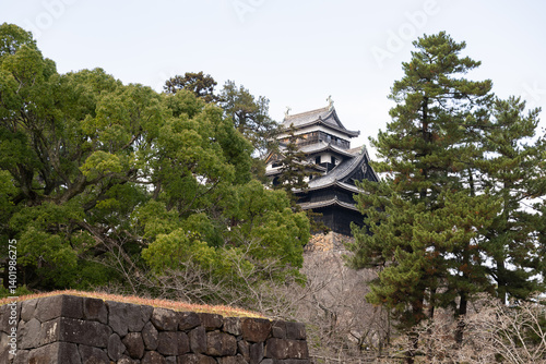 Obraz na płótnie 島根県 国宝 松江城 w salonie