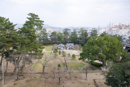 Obraz na płótnie 島根県 国宝 松江城 w salonie