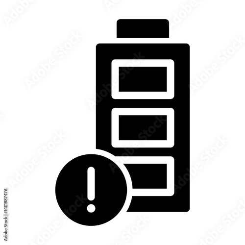 battery notify Solid icon