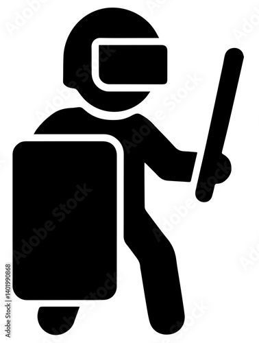 riot police icon
