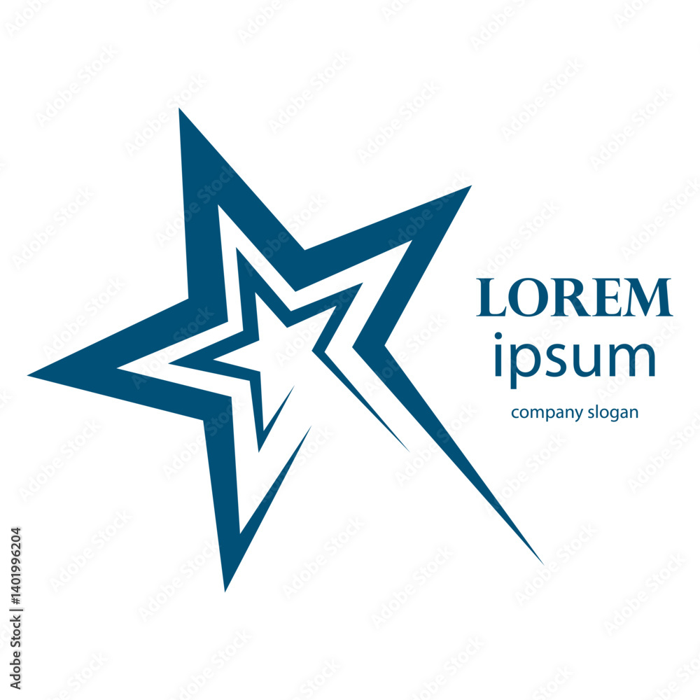 successful victory star logo design successful victory star logo design