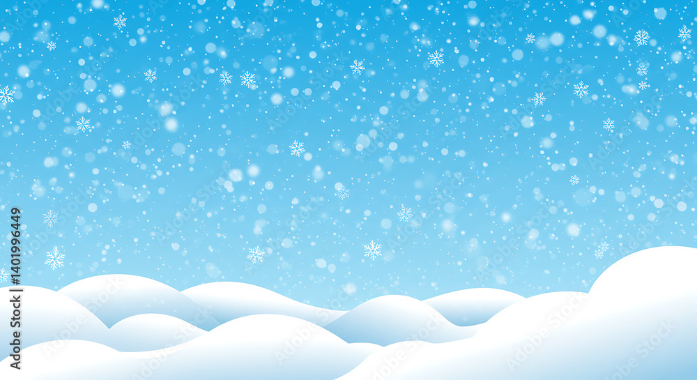 Azure Snowdrift AI Generated