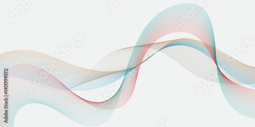 A colorfull webline and valleys is featured 
in an abstract background illustration 
