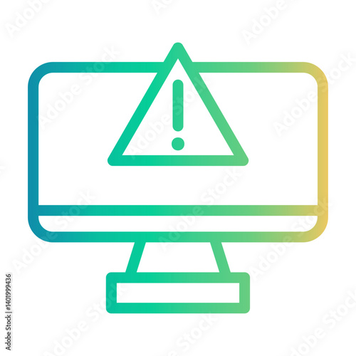 malware Line Gradient Icon