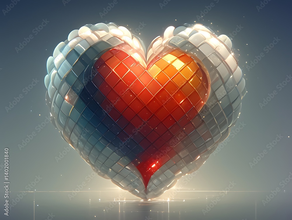 Heart of Tiles 3D Design