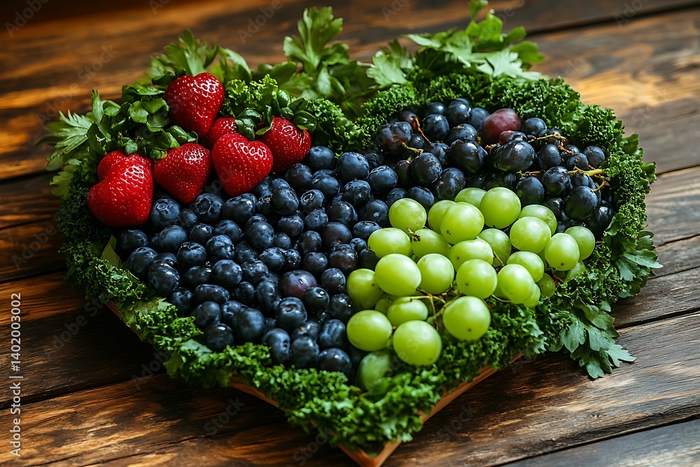 Heart Shaped Fruit Platter