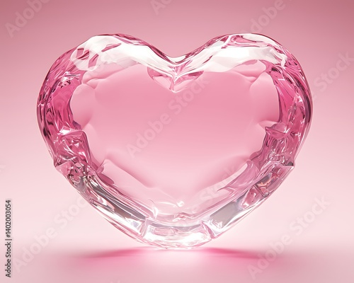 Obraz na płótnie Heart Shaped Glass Object w salonie