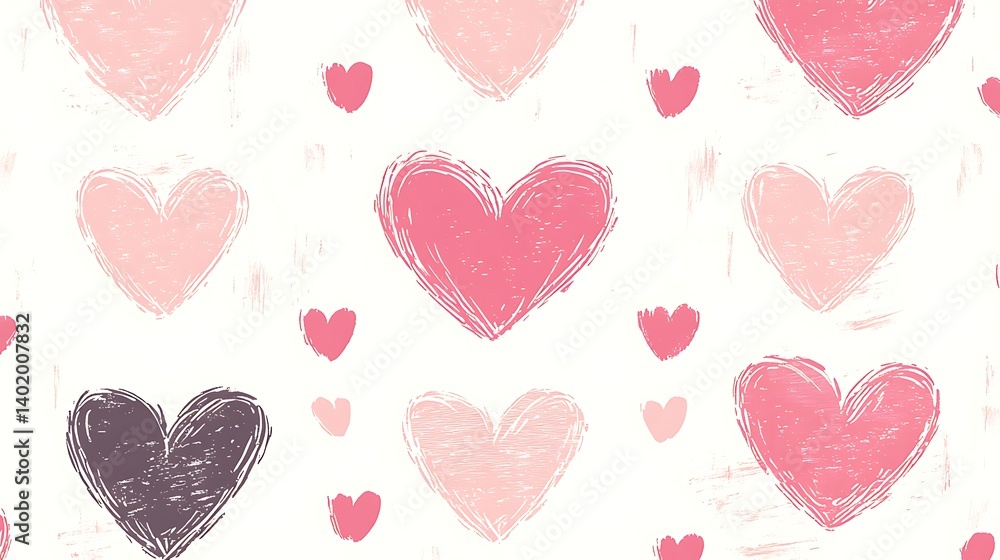 Hearts Pattern Background (1)