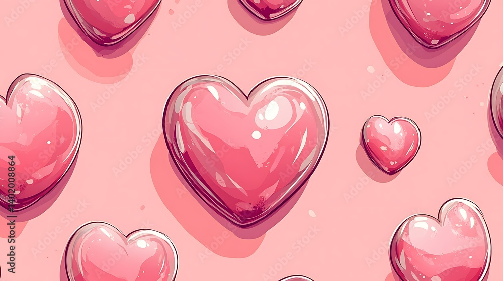 Hearts Pattern Background