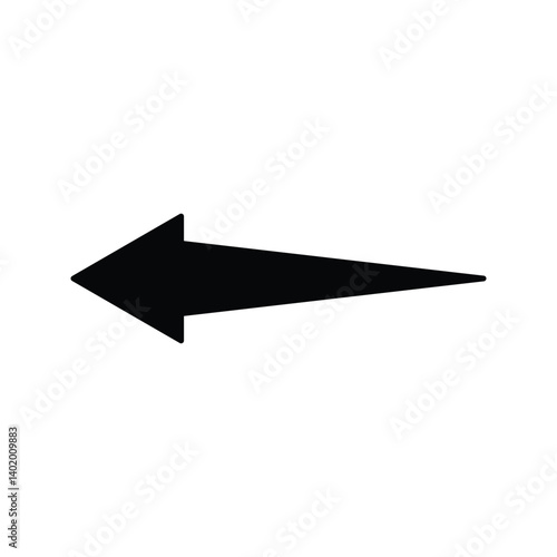 arrow direction to the left illustration