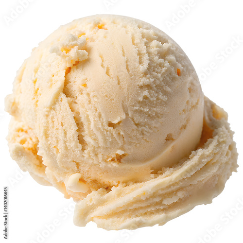 ice cream scup isolated on transparent background