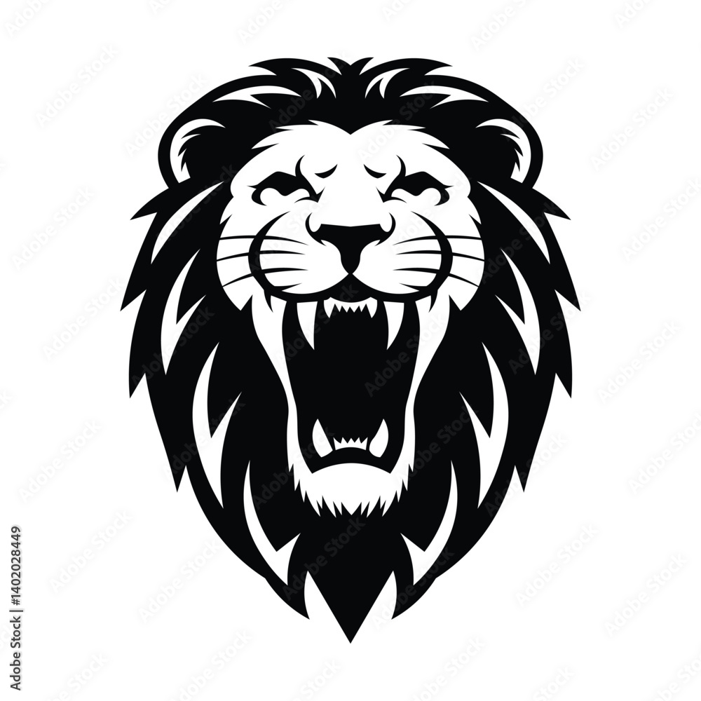 Fototapeta premium lion head vector